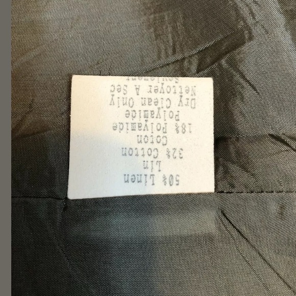 Lafayette 148 Linen Blend Jacket 4 Brown Zip Up - Picture 6 of 6